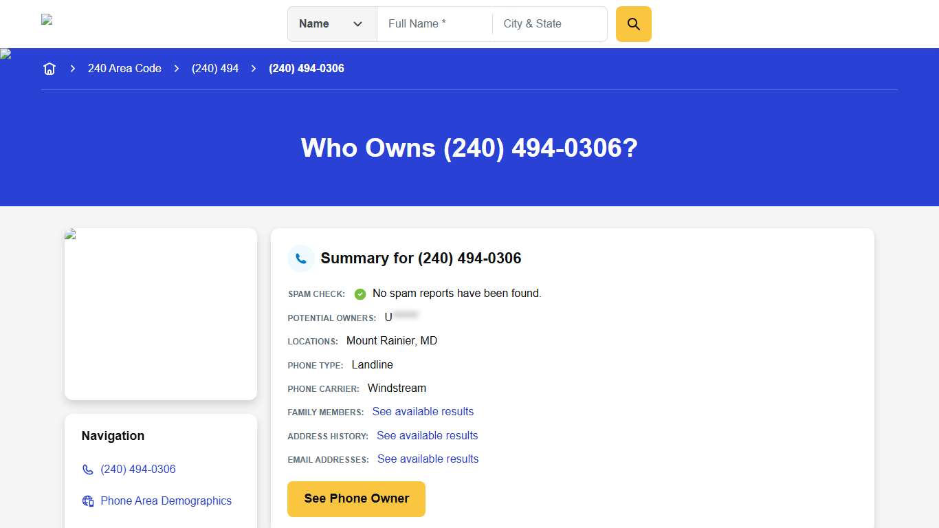 (240) 494-0306 Reverse Phone Lookup Anywho